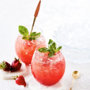 Berry basil melon juice